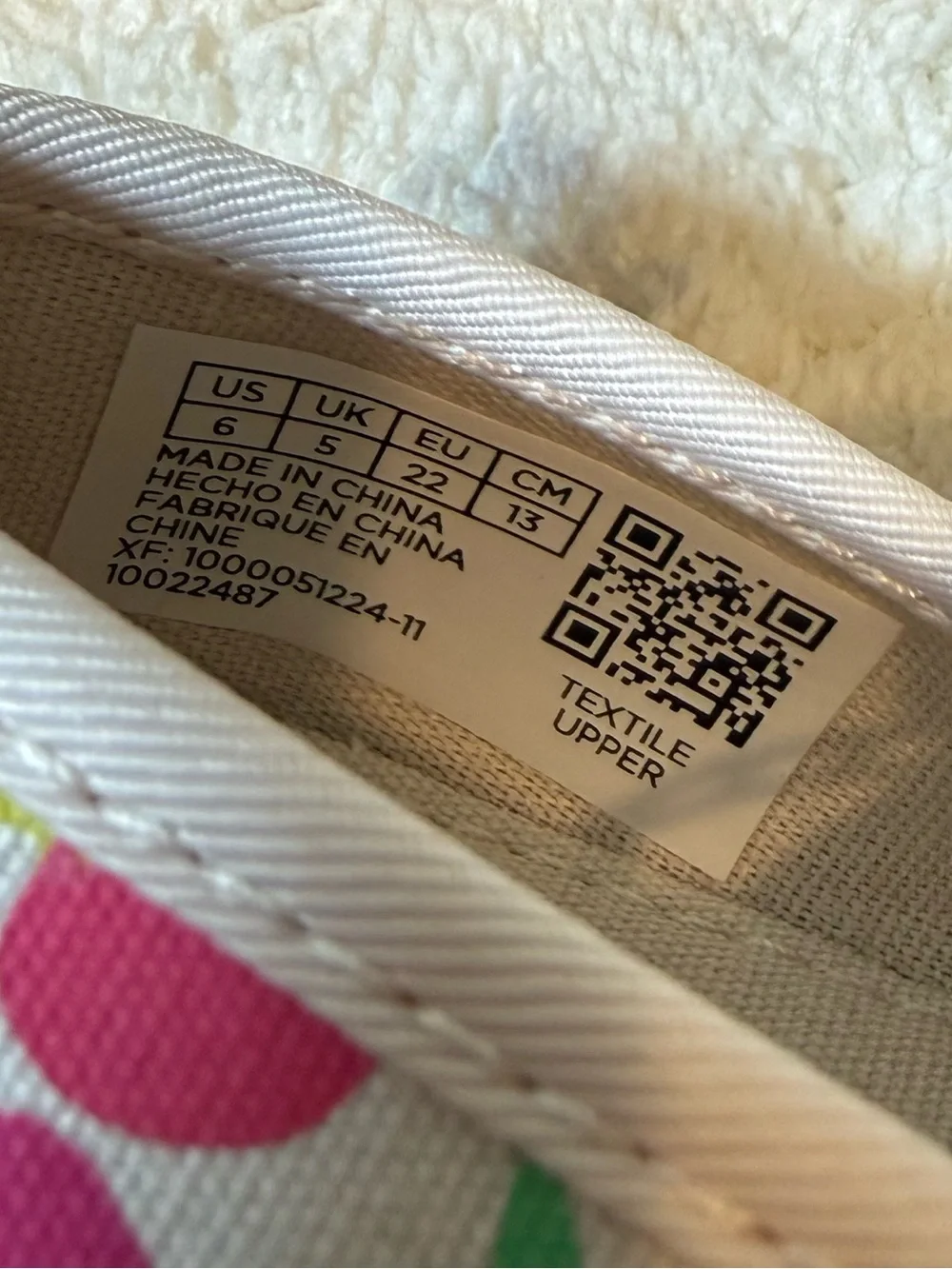 TOMS Girls Cherry Print Mary Jane Shoes
